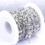 2meters Stainless Steel Pig Nose Chains for DIY Necklace Chain