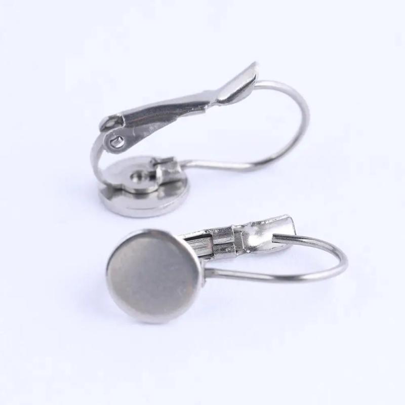 20pcs Stainless Steel Leverback Earring Findings DIY Accessories