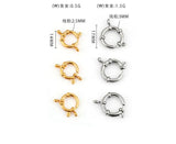 5pcs Stainless Steel Spring Ring Clasp With Jump Ring for Jewelry DIY