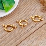 5pcs Stainless Steel Spring Ring Clasp With Jump Ring for Jewelry DIY