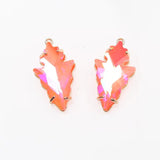 Gradient Leaf Charms Pendants for Jewelry Making 16*27mm