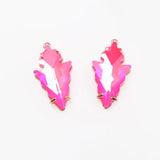 Gradient Leaf Charms Pendants for Jewelry Making 16*27mm
