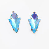 Gradient Leaf Charms Pendants for Jewelry Making 16*27mm