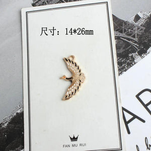 10pcs Wild Goose Bird Enamel Animal Charms Jewelry Making Bracelet DIY Findings