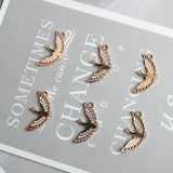 10pcs Wild Goose Bird Enamel Animal Charms Jewelry Making Bracelet DIY Findings