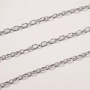 1M Spiral Cable Twist Chain Gold-Plate Stainless Steel Roll