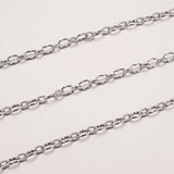 1M Spiral Cable Twist Chain Gold-Plate Stainless Steel Roll
