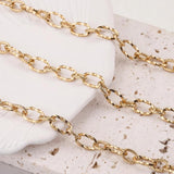 1M Spiral Cable Twist Chain Gold-Plate Stainless Steel Roll
