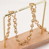 1M Spiral Cable Twist Chain Gold-Plate Stainless Steel Roll