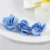 20pcs 27mm Silk Flower Tassel Earrings Jewelry DIY Tassels Accessories