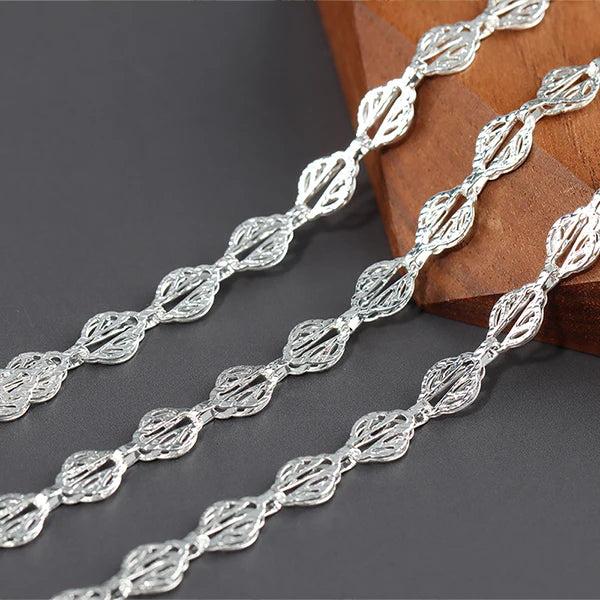 18k Rhodium Plated Copper Chain DIY Charm Jewelry Making