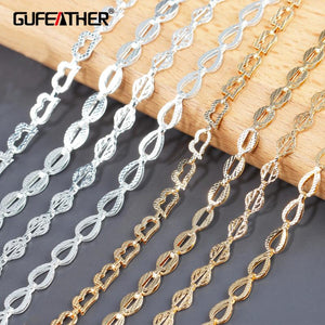 18k Rhodium Plated Copper Chain DIY Charm Jewelry Making