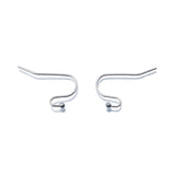 20pcs Stainless Steel Plated Bead Ball Head Earring Hooks French Ear Wires
