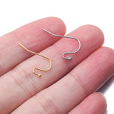 20pcs Stainless Steel Plated Bead Ball Head Earring Hooks French Ear Wires