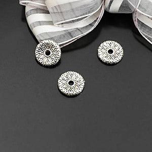 50PCS 12MM Antique Round Spacer Beads Bracelet DIY Jewelry Findings