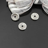 50PCS 12MM Antique Round Spacer Beads Bracelet DIY Jewelry Findings