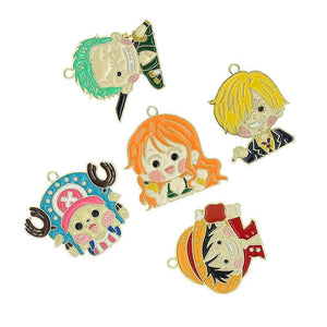 10Pcs Cartoon Navigation Adventurers Enamel Charms Metal Pendant for DIY Earring