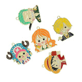10Pcs Cartoon Navigation Adventurers Enamel Charms Metal Pendant for DIY Earring