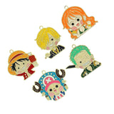 10Pcs Cartoon Navigation Adventurers Enamel Charms Metal Pendant for DIY Earring