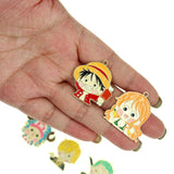 10Pcs Cartoon Navigation Adventurers Enamel Charms Metal Pendant for DIY Earring