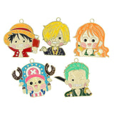 10Pcs Cartoon Navigation Adventurers Enamel Charms Metal Pendant for DIY Earring