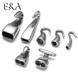 5mm Stainless Steel Hooks for Round Leather Cord DIY Bracelet