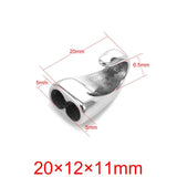 5mm Stainless Steel Hooks for Round Leather Cord DIY Bracelet