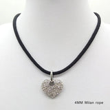 4mm Milan Rope Necklaces DIY Necklace Pendant Charms Findings with Magnet Buckle