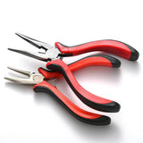 Stainless Steel Needle Nose Pliers Jewelry Making Hand Tool Red