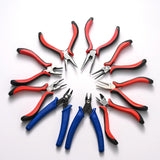Stainless Steel Needle Nose Pliers Jewelry Making Hand Tool Red