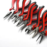 Stainless Steel Needle Nose Pliers Jewelry Making Hand Tool Red