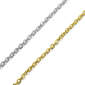 2Meters Stainless Steel Oval Link Chain Bulk DIY Necklace Bracelet Making