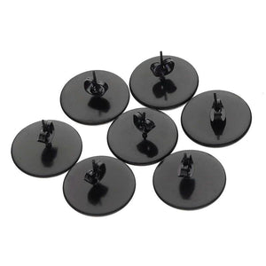 10pcs Stainless Steel Bezel Tray Ear Studs Base for DIY Jewelry Making