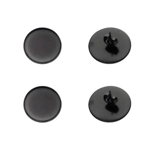 10pcs Stainless Steel Bezel Tray Ear Studs Base for DIY Jewelry Making