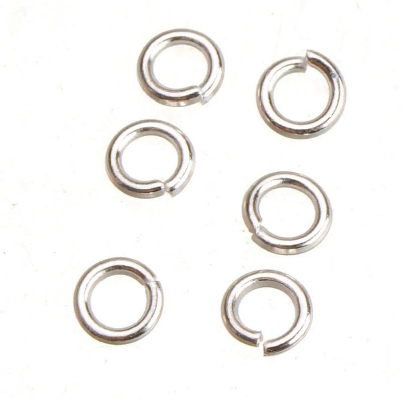 Silver Jump Rings 5mm 50g for Bracelets Necklaces DIY Crafts