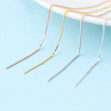 925 Sterling Silver Box Chain Ear Wires for Earrings Making