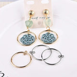 KC K Plated Earring Accessories Eardrop Pendant Charms Jewelry