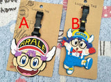 COSANER Arale Girl Anime Luggage Tag PVC Pendants Travel Address Baggage Holder