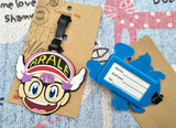 COSANER Arale Girl Anime Luggage Tag PVC Pendants Travel Address Baggage Holder