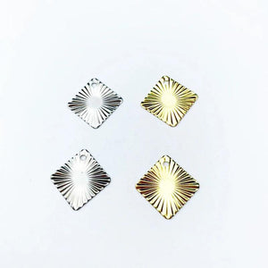 50pcs 15mm Filigree Metal Sheets for Jewelry Making Earrings Cosplay Accessories