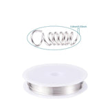 0.2-0.8mm Metal Craft Coil Copper Wire for DIY Jewelry Making - Silver