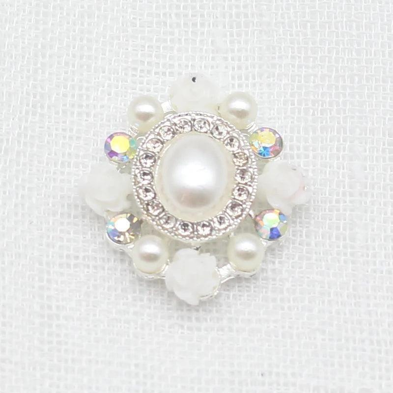 Alloy Rose Button 5pcs/Lot 24*27MM DIY Sewing Decoration