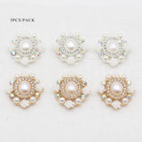 Alloy Rose Button 5pcs/Lot 24*27MM DIY Sewing Decoration