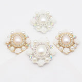 Alloy Rose Button 5pcs/Lot 24*27MM DIY Sewing Decoration