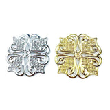 20pcs 40mm Filigree Metal Sheets for Jewelry Making Cosplay Earring Accessories