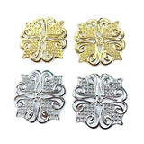 20pcs 40mm Filigree Metal Sheets for Jewelry Making Cosplay Earring Accessories