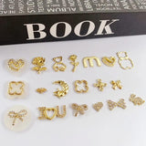 10pcs Flower Heart Butterfly Sticker Pendants for DIY Crafts