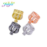 4Pcs/Lot Crown Bead Caps for DIY Jewelry Making