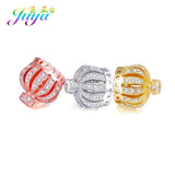 4Pcs/Lot Crown Bead Caps for DIY Jewelry Making
