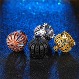 4Pcs/Lot Crown Bead Caps for DIY Jewelry Making